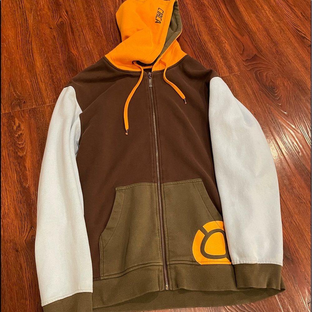 Circa Colour Block Hoodie y2K